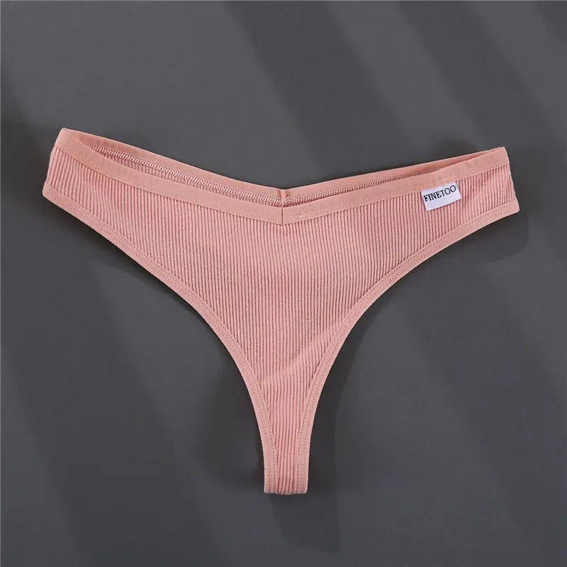 3PCS/Set G-string Panties Cotton Women's Underwear Sexy Panties Female Underpants Thong Solid Color Pantys Lingerie M-XL Design