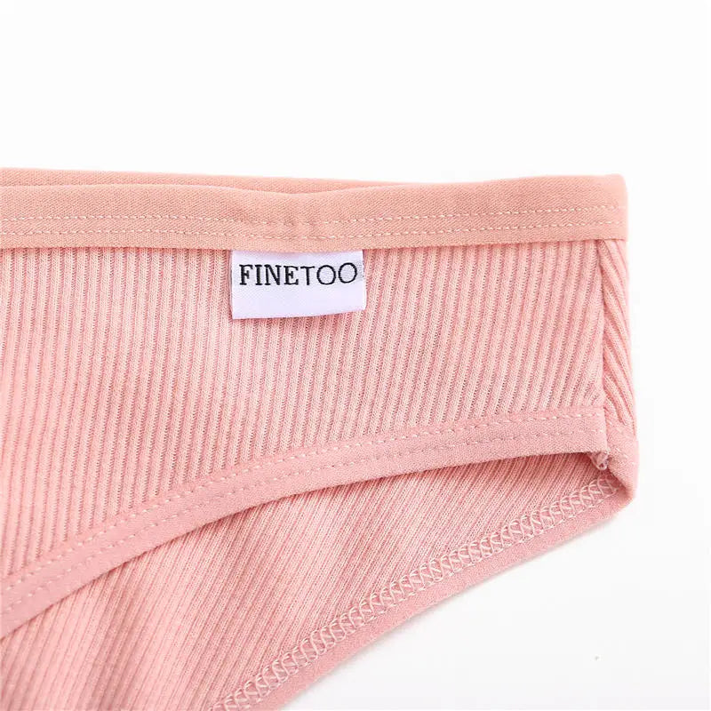 FINETOO 6Pcs/Set M-4XL Sexy Cotton Panties Female Underpants Sexy Panties for Women Briefs Underwear Plus Size Pantys Lingerie
