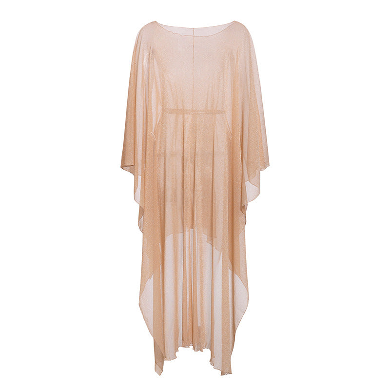 Women Tassel Kimono Bikini Beach Knitted Tunic Robe De Plage Long Dress Bikini Cover Up Cardigan Swimwear Bathing Suit Beachwear