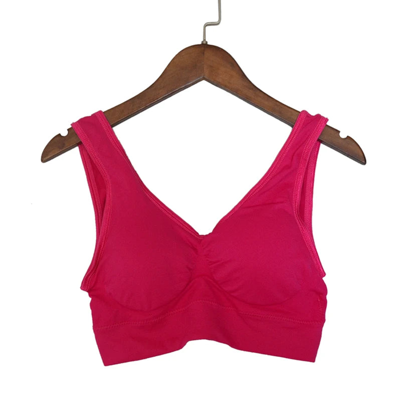 Women's Seamless Push-Up Bra – 3-Piece Set | Wire-Free Removable Pad Plus Size S–4XL