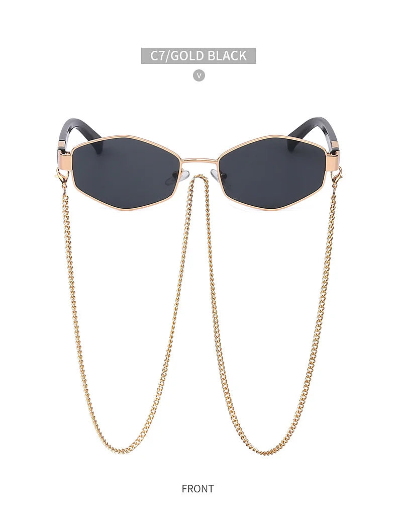 Small-Frame Punk Sunglasses | Colored Lens Options