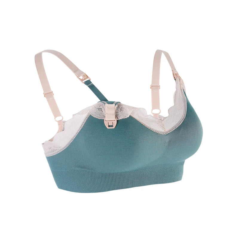 Women's Wireless Nursing Bra – Seamless Breathable Maternity Breastfeeding Bra