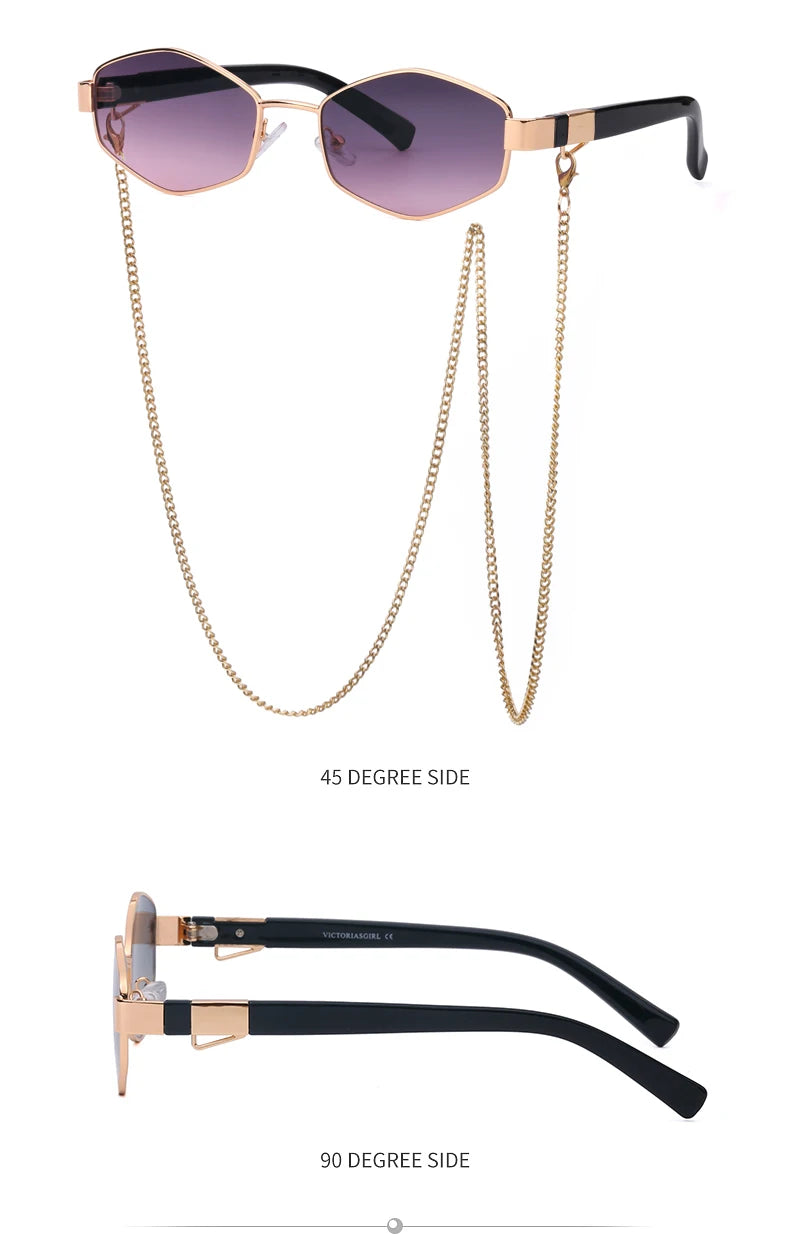 Small-Frame Punk Sunglasses | Colored Lens Options