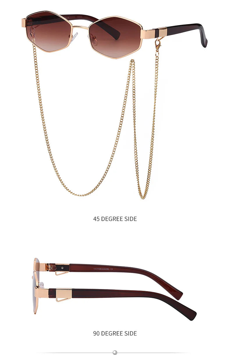 Small-Frame Punk Sunglasses | Colored Lens Options