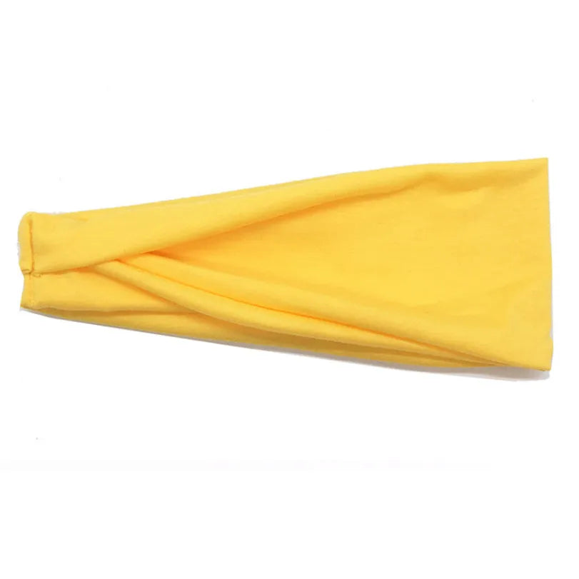 Women Headband Twist Cotton Sport Wide Turban Twisted Knotted Headwrap Girls Hairband Fashion Head Band Hair Accessories
