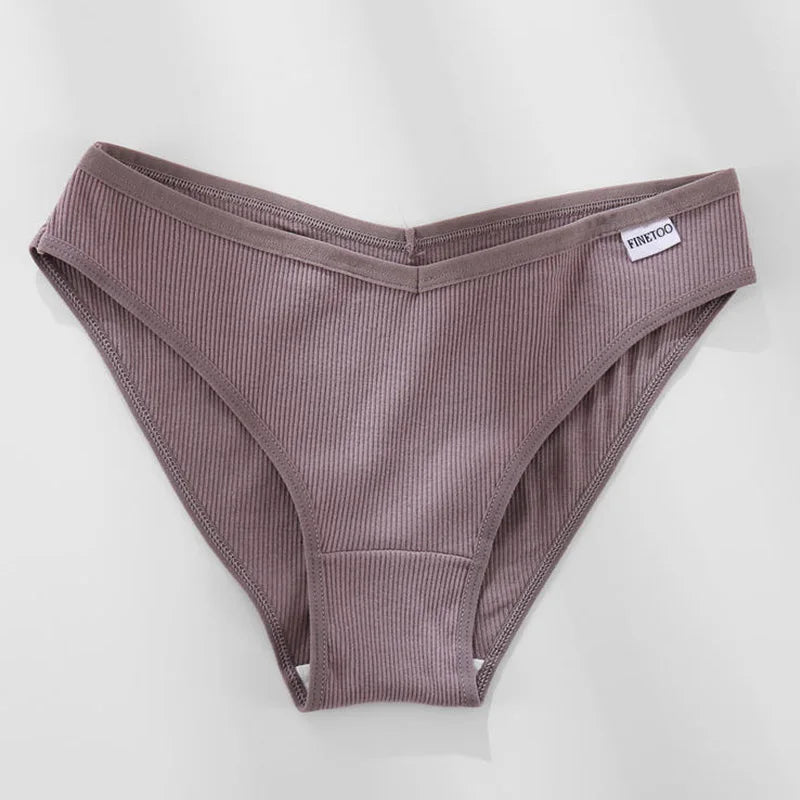 Cotton Low-Rise Brief Panties – Soft Everyday Underwear for Women (M–2XL, 3 Styles, Multiple Colors)