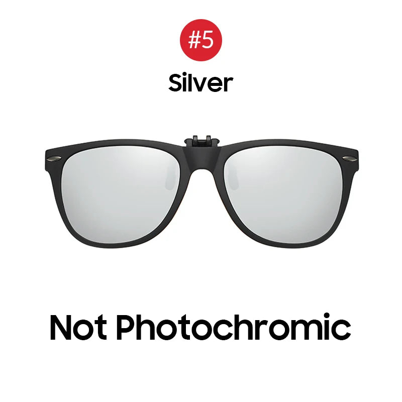 Flip-Up Clip-On Sunglasses | 9 Lens Options