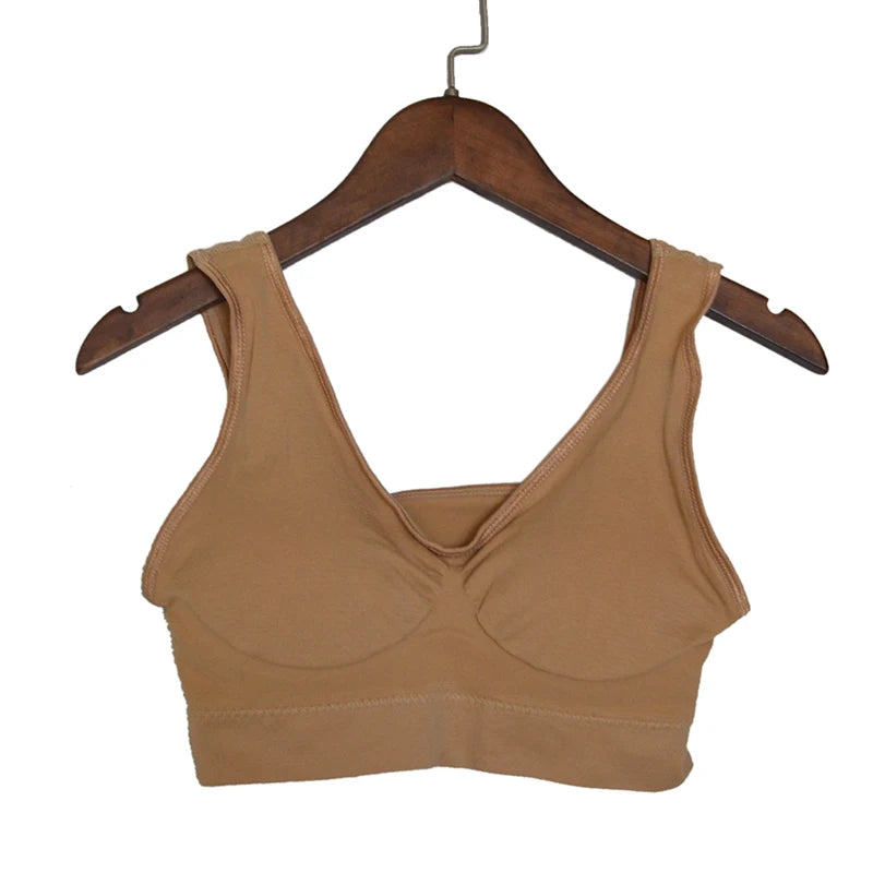 Women's Seamless Push-Up Bra – 3-Piece Set | Wire-Free Removable Pad Plus Size S–4XL