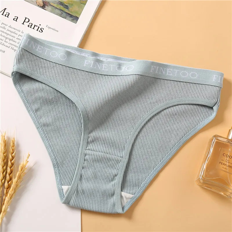 Cotton Low-Rise Brief Panties – Soft Everyday Underwear for Women (M–2XL, 3 Styles, Multiple Colors)