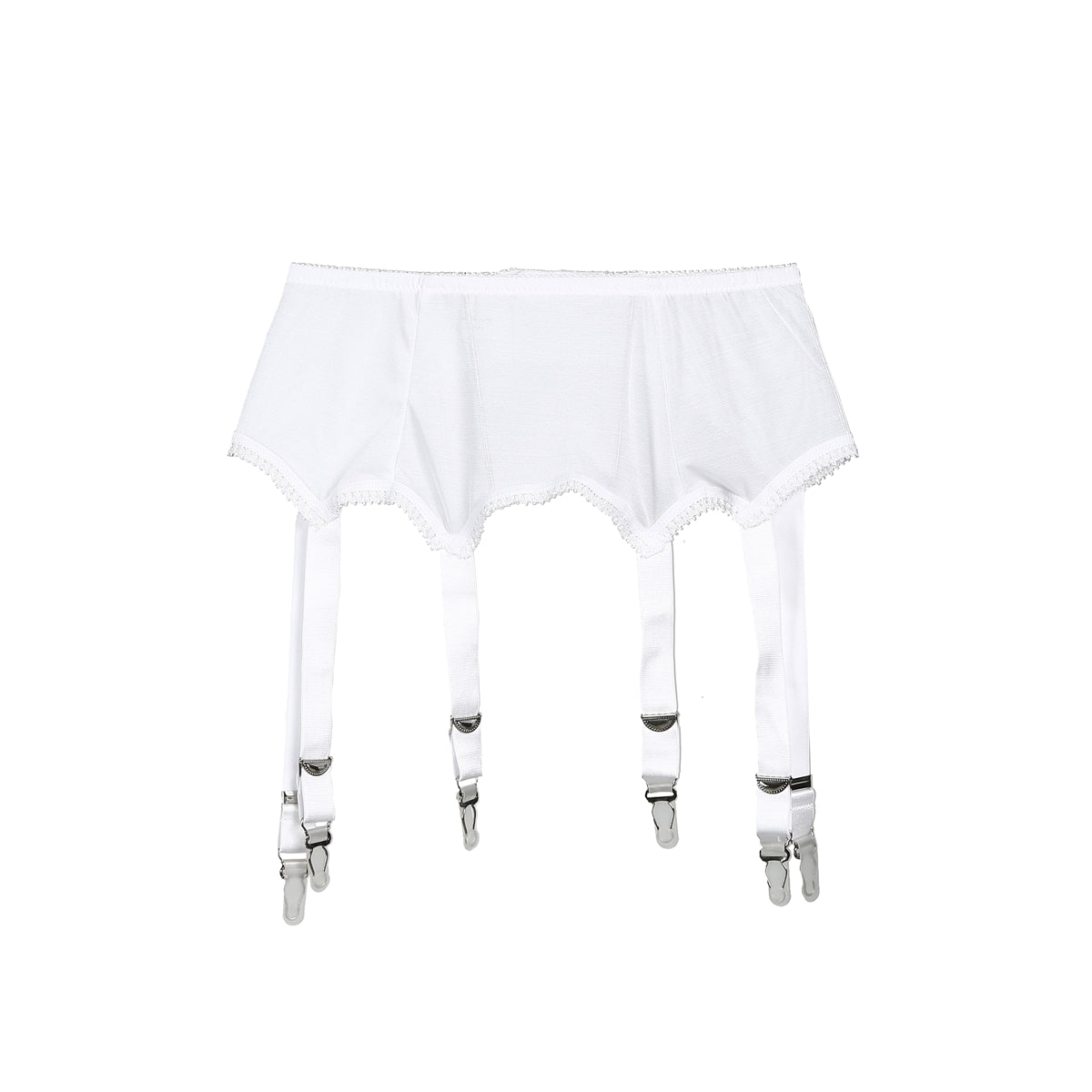 Hirigin Women Sexy Retro High Waist Elastic Mesh Garter Belt Suspender 6 Metal Buckles Erotic Sex Wear