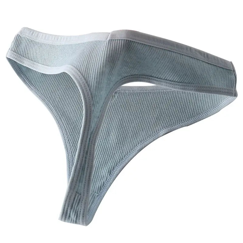 Sexy Panties Women G-string Cotton Feamle Underwear Panties Low Waist Thong Underpants 6 Solid Color Pantys Intimates Lingerie