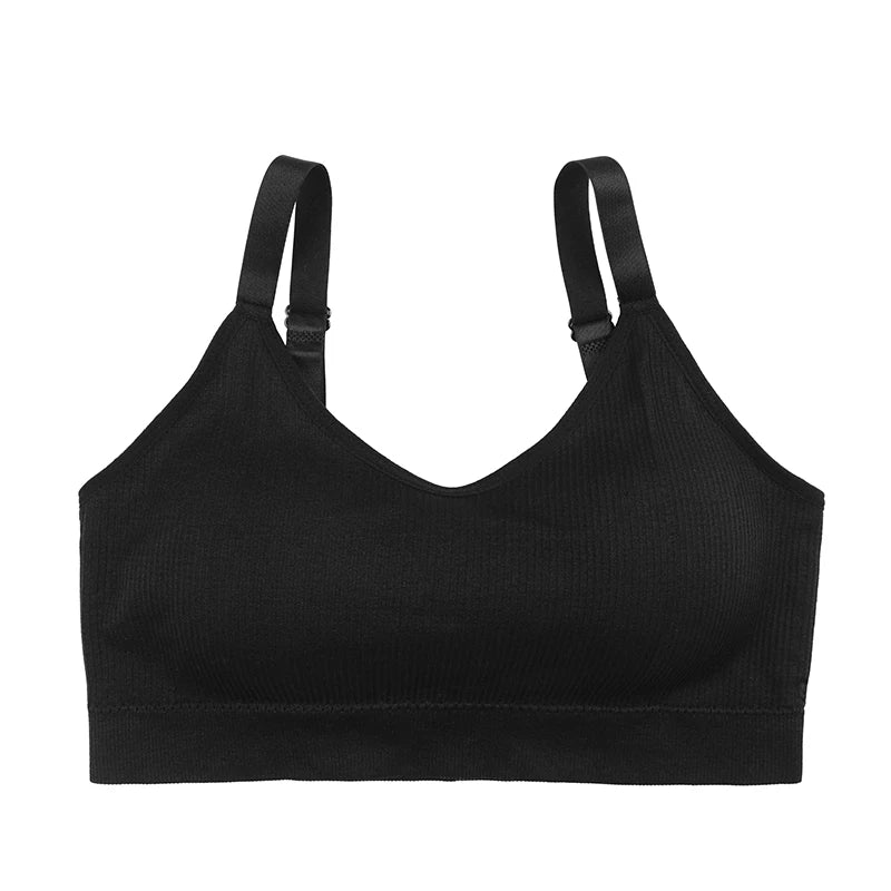 Women's Breathable Padded Sports Bra – Adjustable Straps | Anti-Sweat Shockproof Gym Workout Top