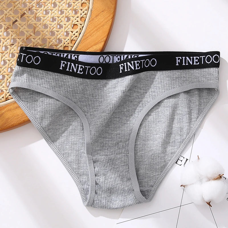 Cotton Low-Rise Brief Panties – Soft Everyday Underwear for Women (M–2XL, 3 Styles, Multiple Colors)