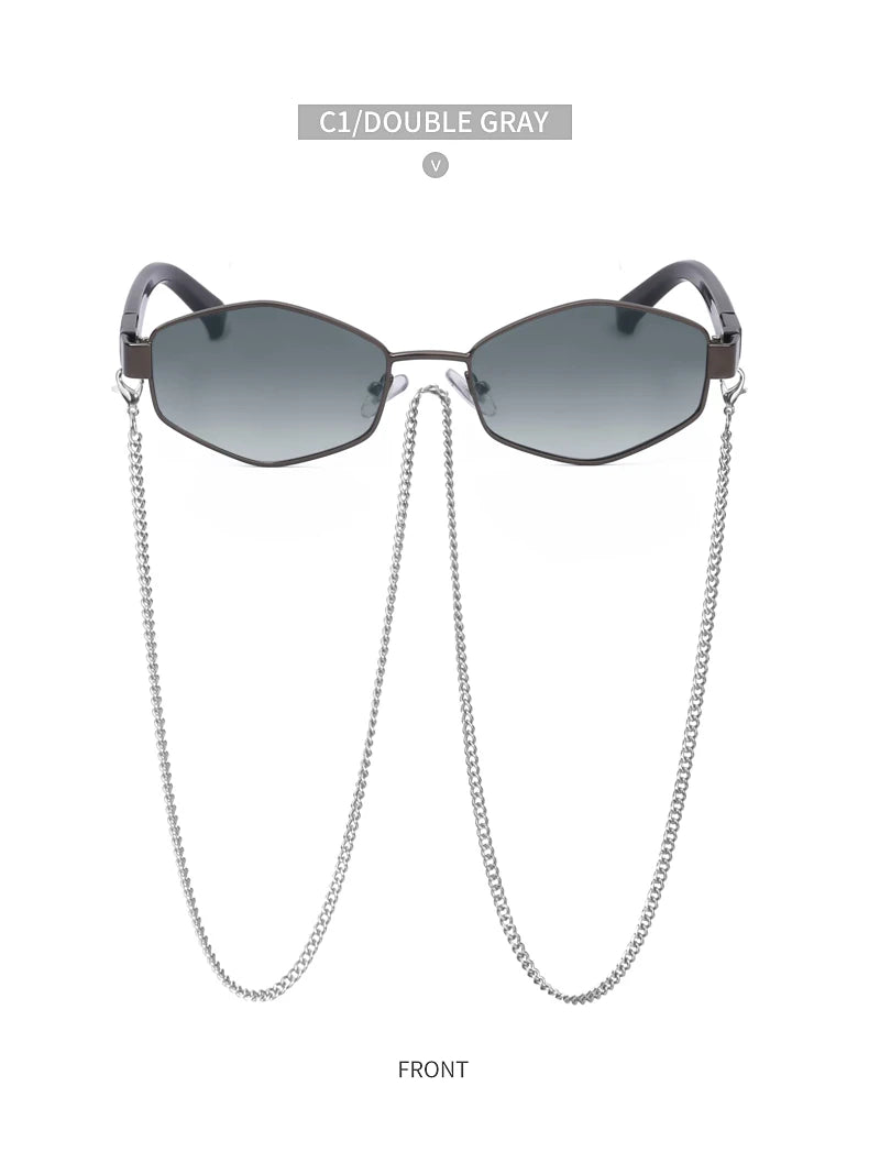 Small-Frame Punk Sunglasses | Colored Lens Options