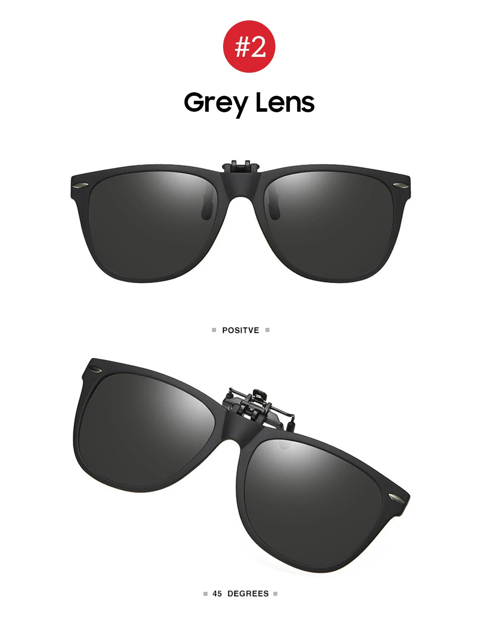 Flip-Up Clip-On Sunglasses | 9 Lens Options