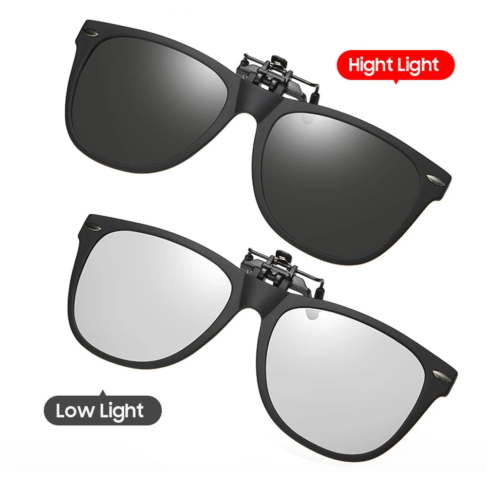Flip-Up Clip-On Sunglasses | 9 Lens Options