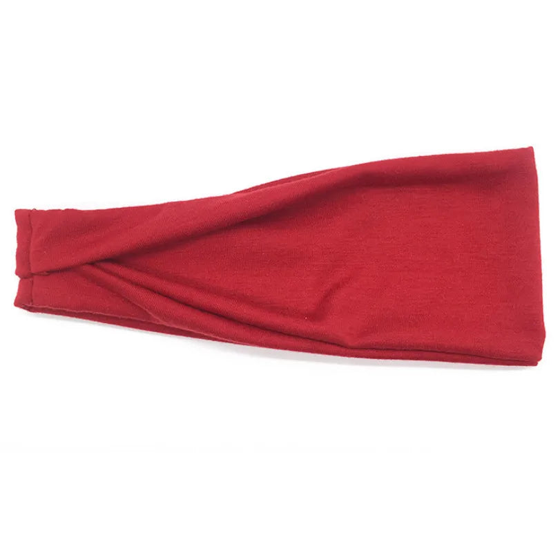 Women Headband Twist Cotton Sport Wide Turban Twisted Knotted Headwrap Girls Hairband Fashion Head Band Hair Accessories