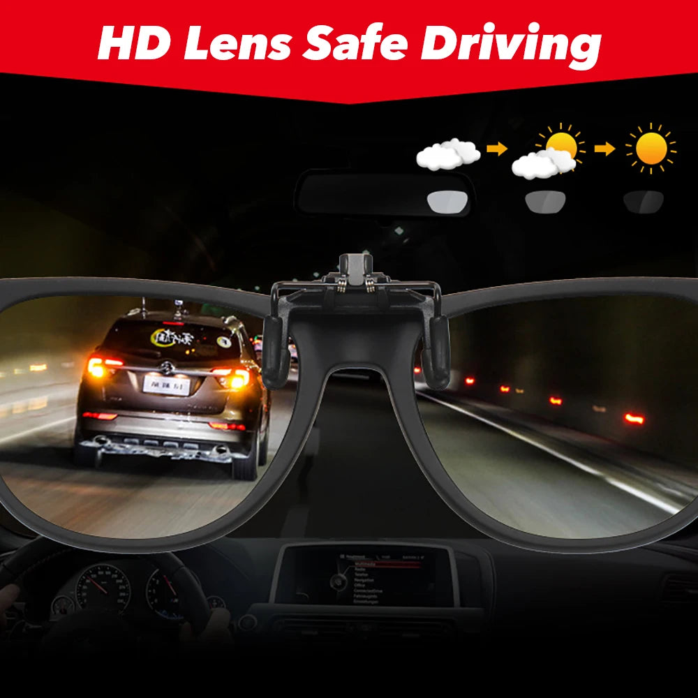 Flip-Up Clip-On Sunglasses | 9 Lens Options