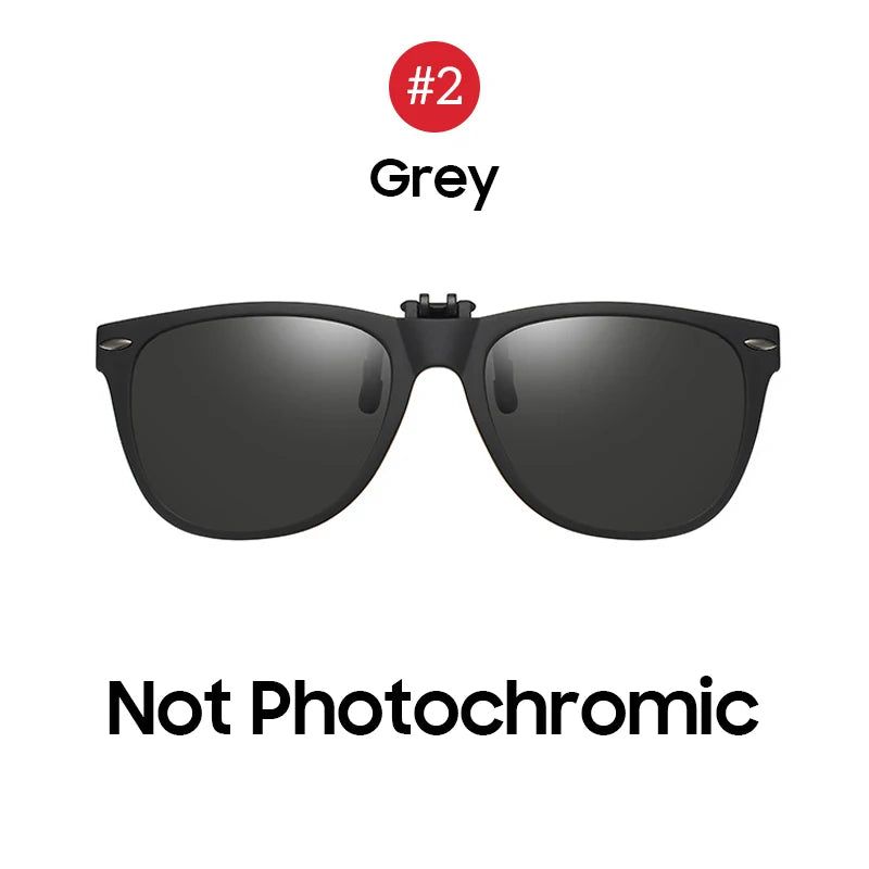 Flip-Up Clip-On Sunglasses | 9 Lens Options