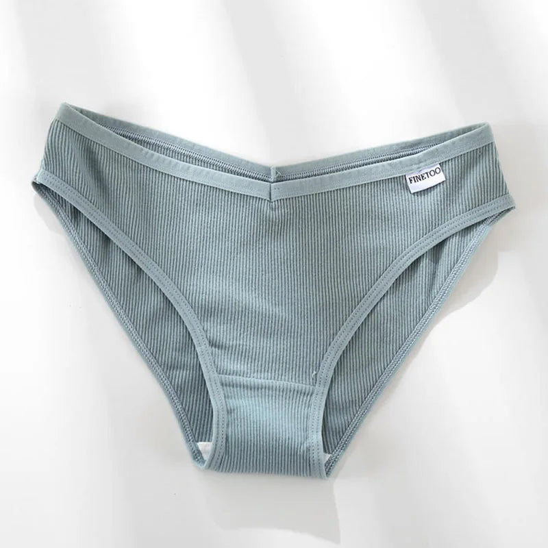 Cotton Low-Rise Brief Panties – Soft Everyday Underwear for Women (M–2XL, 3 Styles, Multiple Colors)