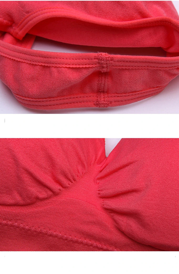Women's Wireless Padded Sports Bra – Breathable Fitness Running Vest | Push-Up Bralette