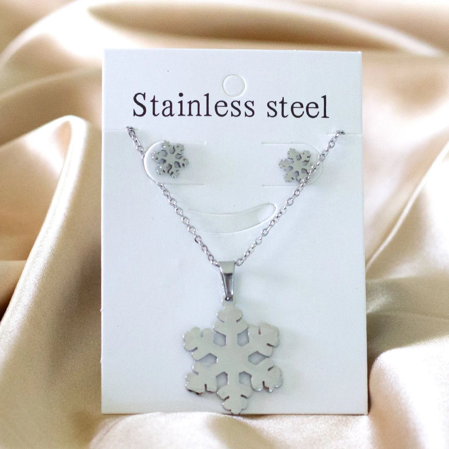 Tree of Life Jewelry Set – Stainless Steel Necklace & Earrings for Women