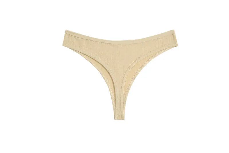 FINETOO 7PCS/Set G-string Cotton Women Lingerie Panties Thong Female Underwear Sexy Pantys Underpant Girl Intimates Thongs S-XL