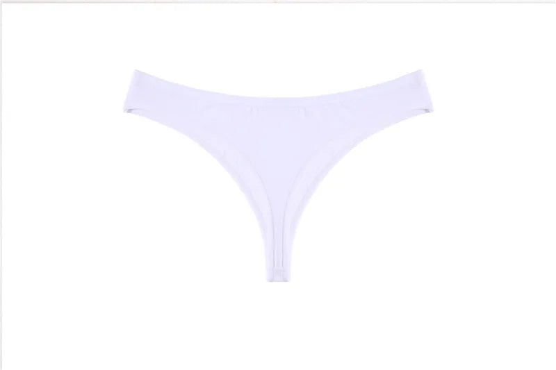 FINETOO 7PCS/Set G-string Cotton Women Lingerie Panties Thong Female Underwear Sexy Pantys Underpant Girl Intimates Thongs S-XL
