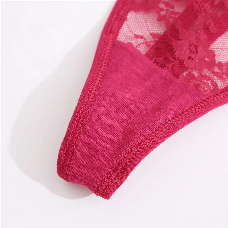 FINETOO Sexy Lace Thongs M-XL Low Waist T-Back Underwear Women Lace G-string Underpants Lady Bikini Panties Female Sexy Lingerie