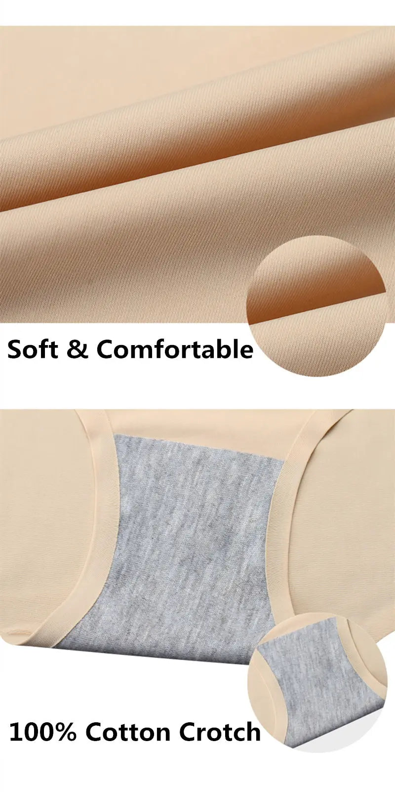 3PCS/Set Seamless Panties Women Panties Sexy Female Underpants Briefs Invisible Pantys Solid Color Soft Intimate Lingerie M-2XL