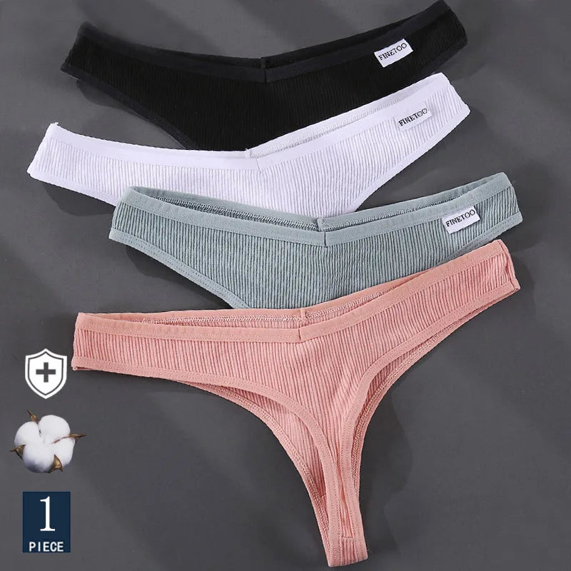 Cotton Low-Rise Brief Panties – Soft Everyday Underwear for Women (M–2XL, 3 Styles, Multiple Colors)