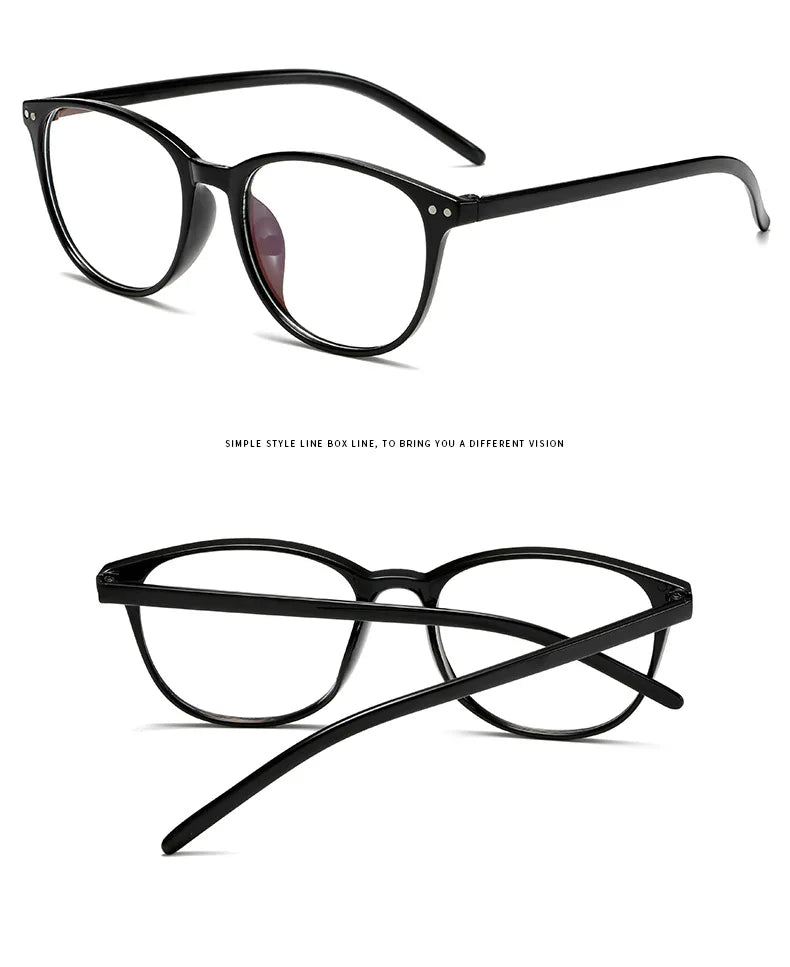 Oval Reading Glasses | Pink, Black or Blue, +1.00 to +4.00