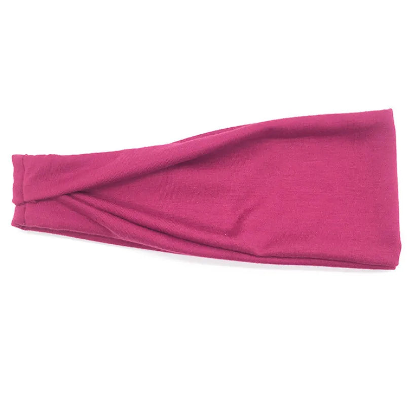 Women Headband Twist Cotton Sport Wide Turban Twisted Knotted Headwrap Girls Hairband Fashion Head Band Hair Accessories