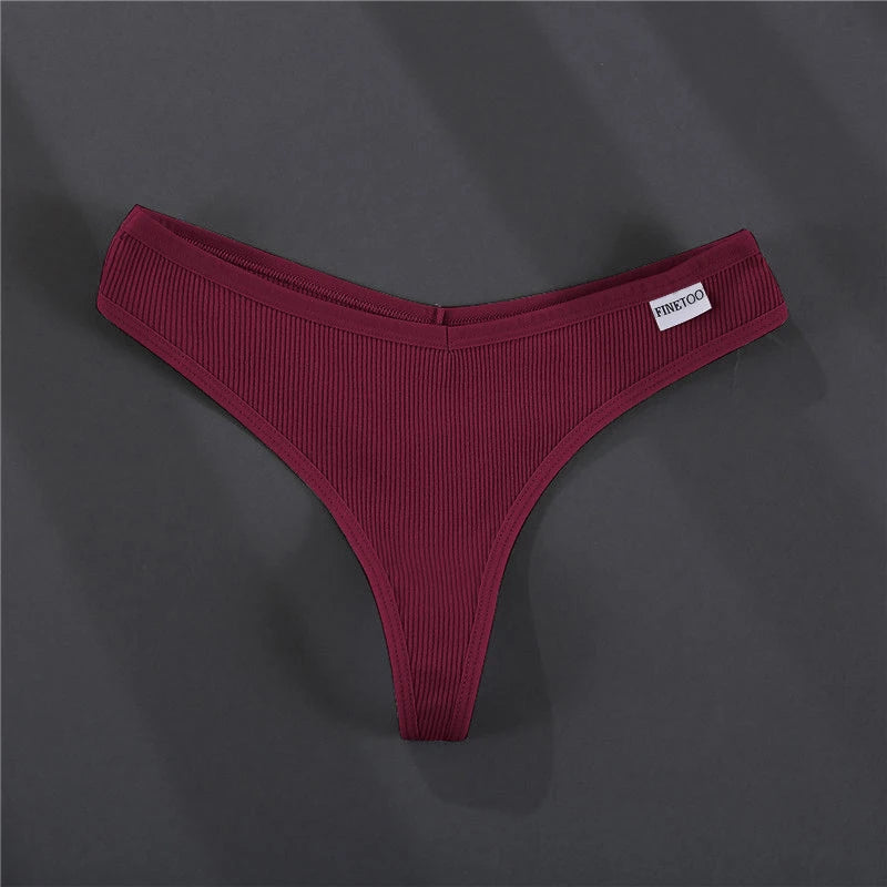 3PCS/Set G-string Panties Cotton Women's Underwear Sexy Panties Female Underpants Thong Solid Color Pantys Lingerie M-XL Design