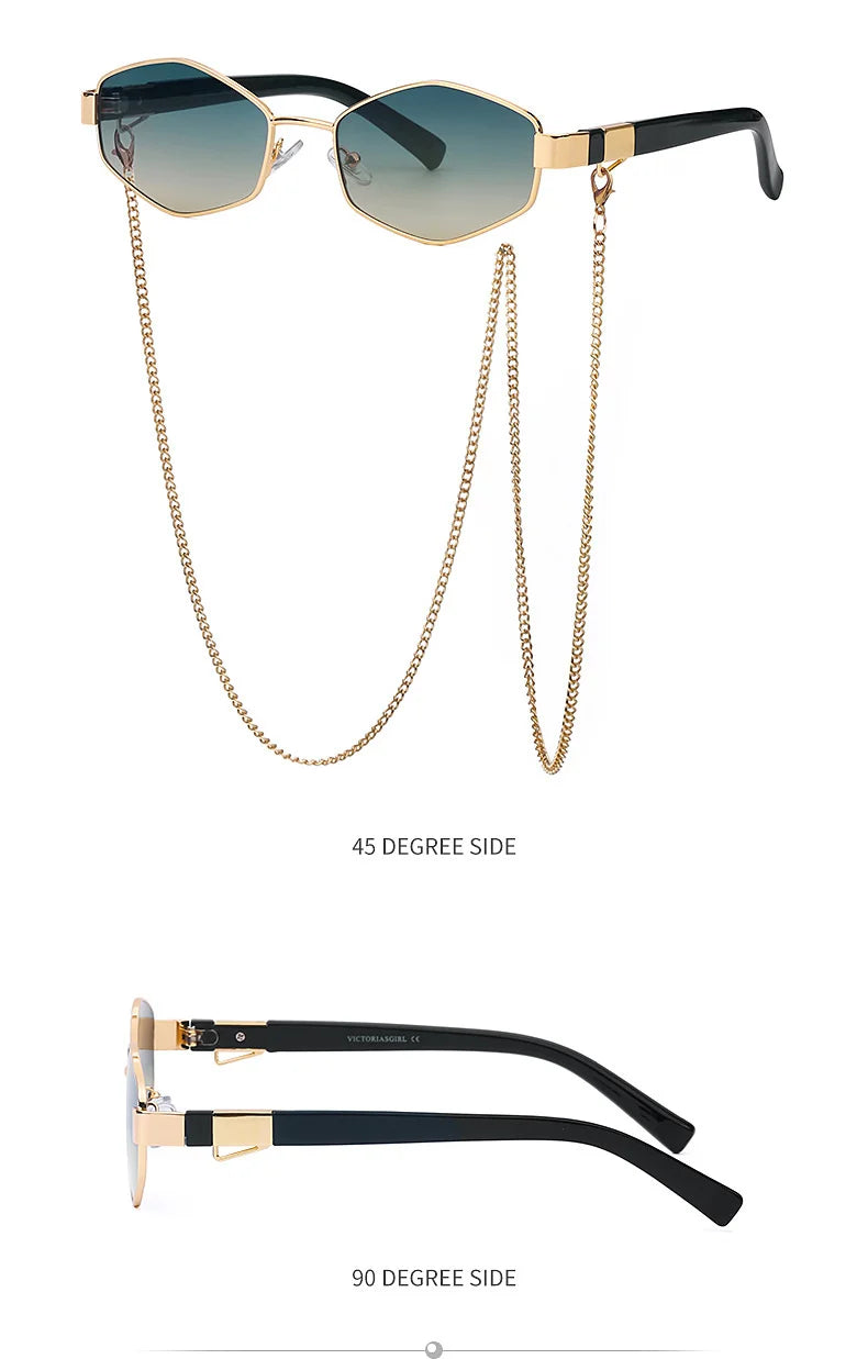 Small-Frame Punk Sunglasses | Colored Lens Options