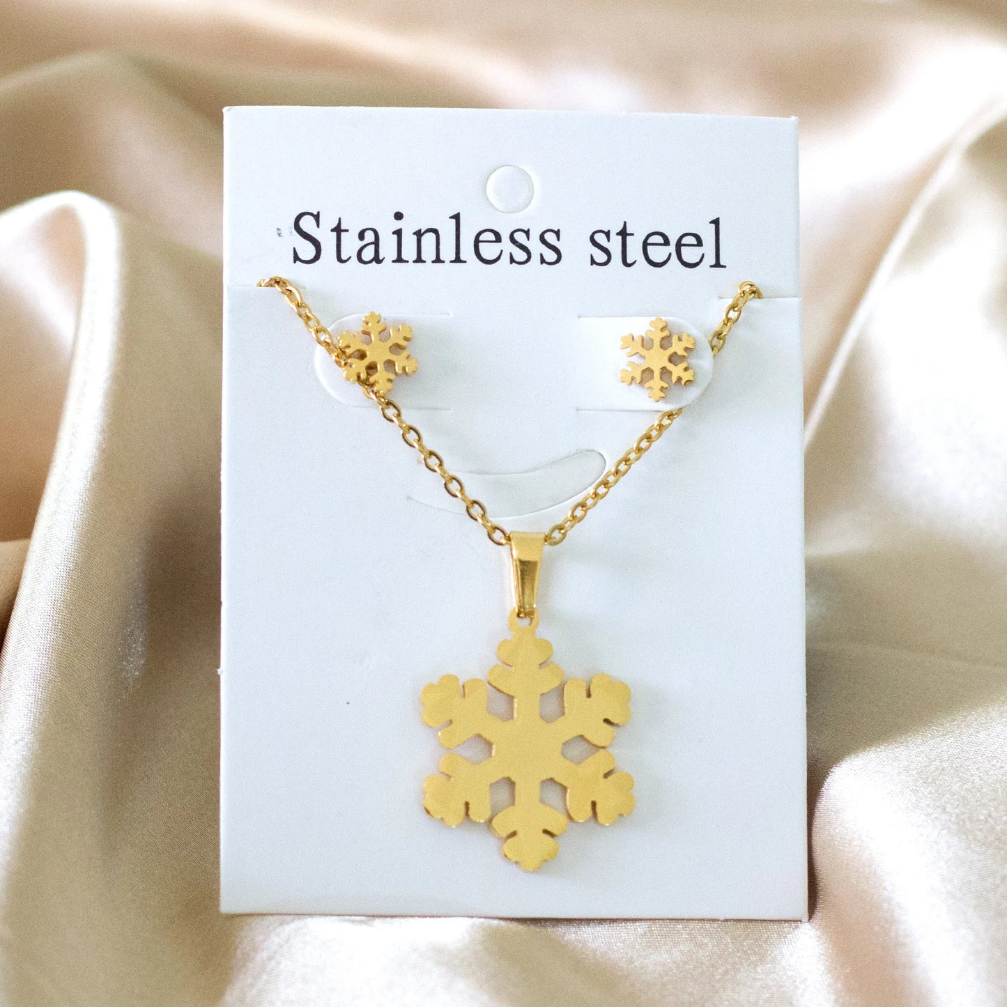 Tree of Life Jewelry Set – Stainless Steel Necklace & Earrings for Women