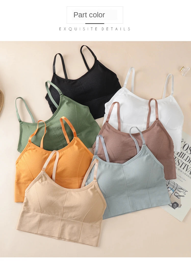 Women's Breathable Padded Sports Bra – Adjustable Straps | Anti-Sweat Shockproof Gym Workout Top