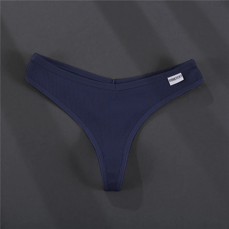 3PCS/Set G-string Panties Cotton Women's Underwear Sexy Panties Female Underpants Thong Solid Color Pantys Lingerie M-XL Design