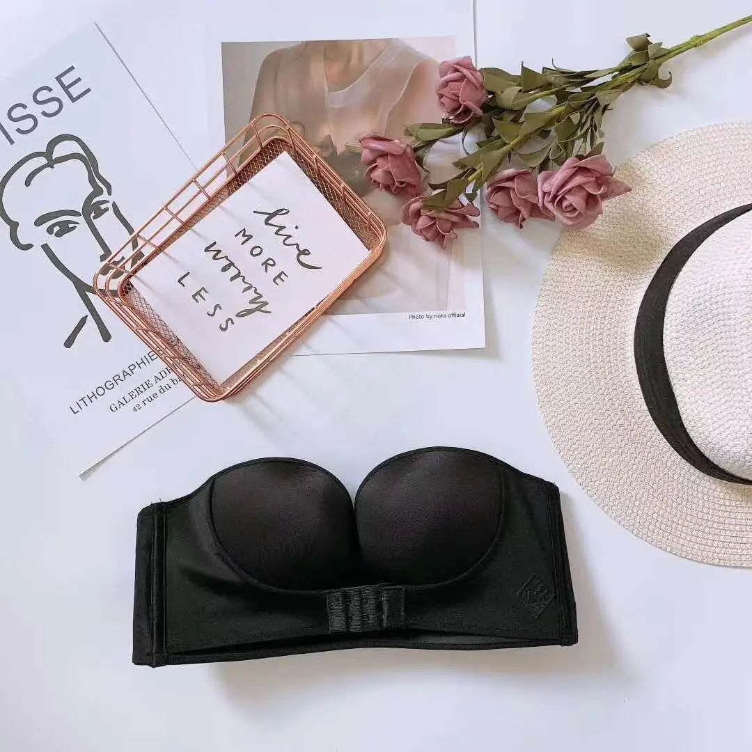 Front Closure Sexy Push Up Bra Women Invisible Bras Underwear Lingerie for Female Brassiere Strapless Seamless Bralette ABC Cup