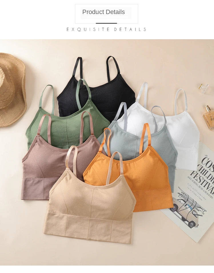 Women's Breathable Padded Sports Bra – Adjustable Straps | Anti-Sweat Shockproof Gym Workout Top