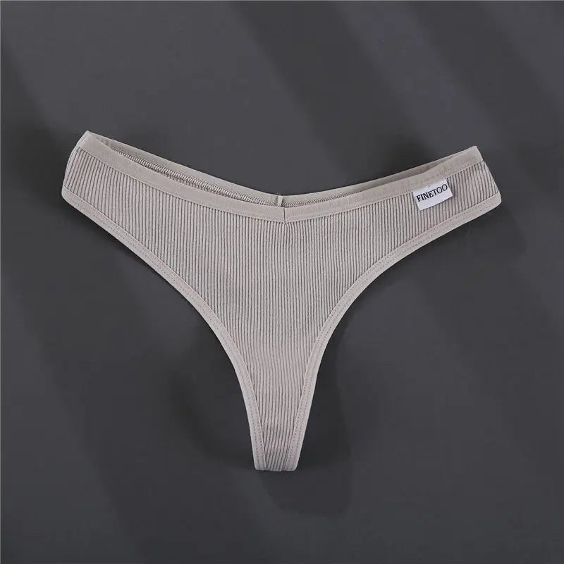 3PCS/Set G-string Panties Cotton Women's Underwear Sexy Panties Female Underpants Thong Solid Color Pantys Lingerie M-XL Design