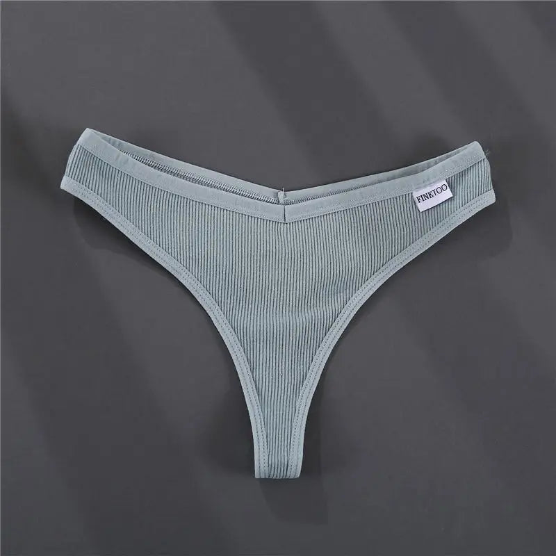 3PCS/Set G-string Panties Cotton Women's Underwear Sexy Panties Female Underpants Thong Solid Color Pantys Lingerie M-XL Design