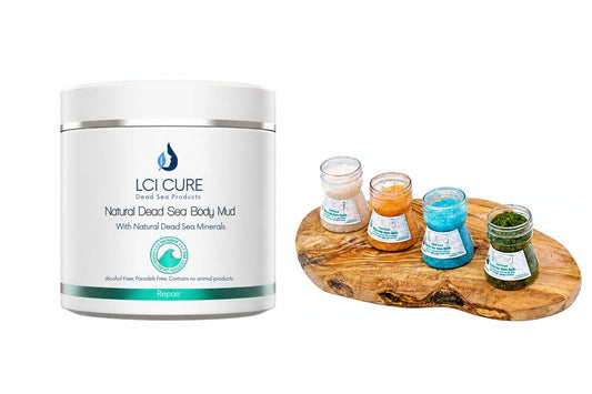 La Cure Dead Sea Salt Scrub & Mineral Mud Mask – 2-Step Body Spa Set, 2 x 400g