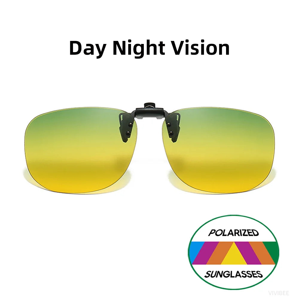 Pilot-Style Flip-Up Clip-On Sunglasses | Lens Options