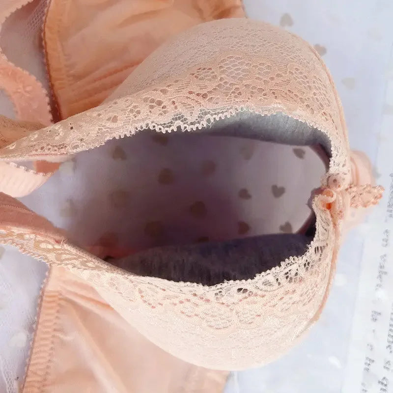 Women's 12CM Extra Thick Push Up Bra | No Underwire Natural Lift Bra for A-B Cup | Seamless Breathable Lace Lingerie with Anti-Slip Silicone (32–40 / 70–90)