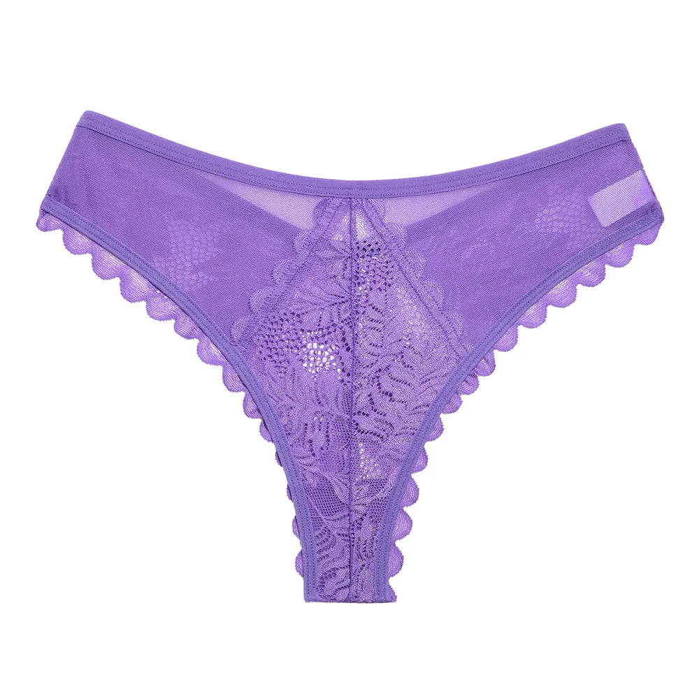 Women's Mesh Lace G-String Thong | Sheer Patchwork Sexy Underwear (S–XL)