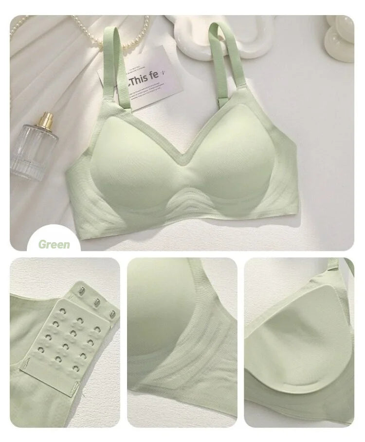 Women's Seamless Push-Up Bra – Wire-Free Soft Support for Small Chest