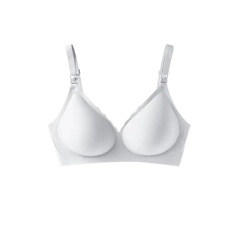 Women's Front Open Nursing Bra – Seamless Laser Cut Wire-Free Maternity Breastfeeding Bra | 9 Colors