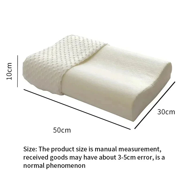 Memory Foam Pillow, Contoured Neck Support, 50 × 30 cm