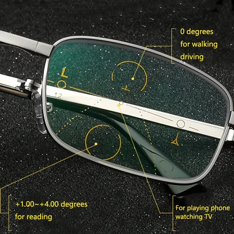 Foldable Reading Glasses | Gold-Tone Frame, +1.00 to +4.00